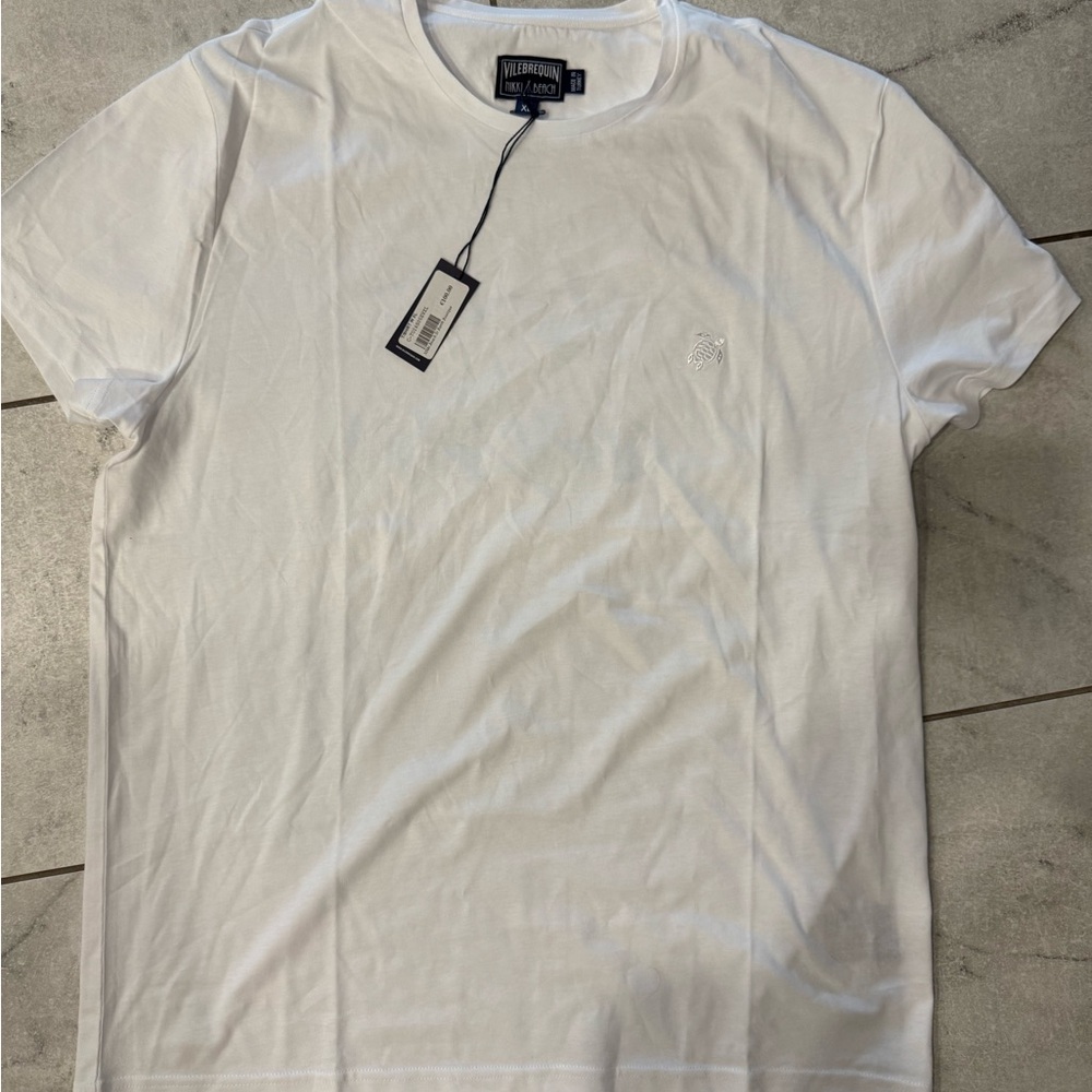 Vilebrequin x Nikki Beach White Short Sleeve Men's Tee